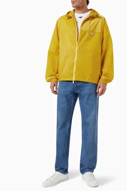 Buy Prada Yellow Down Jacket in Re-nylon for Men Online