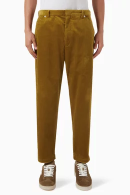 Buy Prada Brown Pants in Velvet Corduroy for Men Online | Ounass