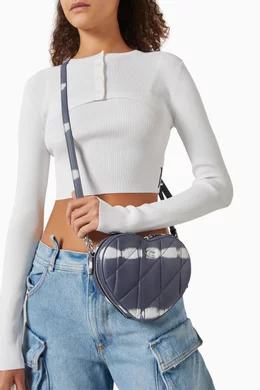 Buy Coach Blue COACH FOLLOW Heart Quilted Crossbody Bag in