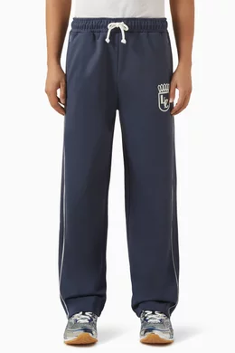 Buy Late Checkout Blue Tracksuit Pants in Cotton blend for Men Online Ounass Kuwait