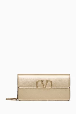 【関税＆送料込み】Valentino Garavani Wallets Valentino Garavani Ivory Leather Wallet | italist