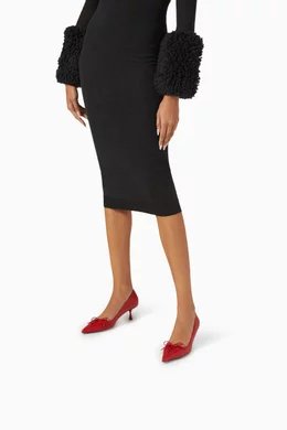 Buy Jimmy Choo Red Scarlett 50 Pumps in Nappa Leather for