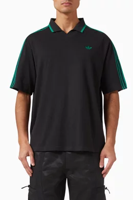Buy adidas Black Rolling Links Polo Shirt in Cotton for Men Online