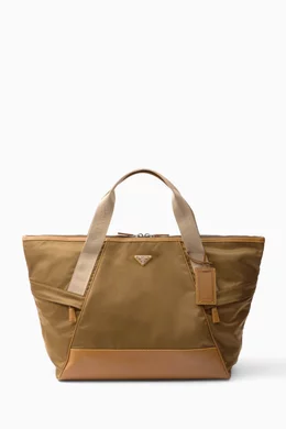 Prada leather duffle bag online