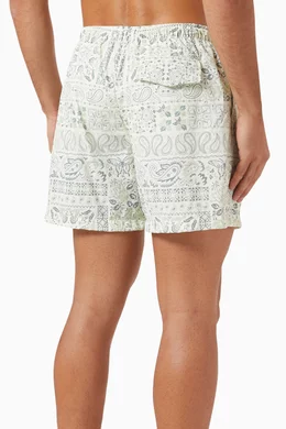 Bandana Kith Swim Shorts Buy Kith Green Ashton Swim Shorts In