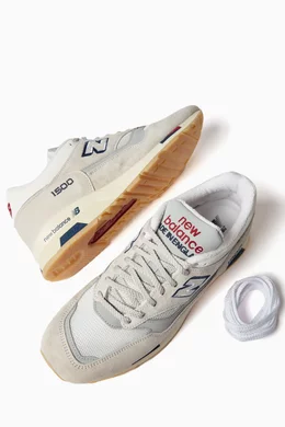 Buy New Balance White Made in UK 1500 Vintage Sport Sneakers in