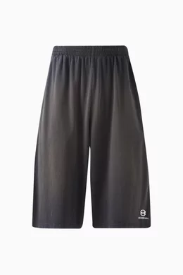 Buy Balenciaga Black Unisex Unity Sports Icon Large Shorts in