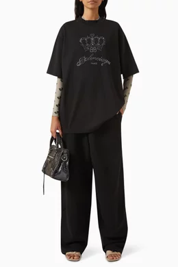 BALENCIAGA BB Motel ミディアムフィットTシャツ M&L BALENCIAGA BB Motel ミディアムフィットTシャツ M&L - メルカリ