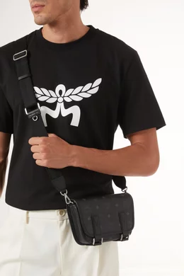 Aren Messenger Mcm Crossbody Messenger Bag Buy MCM Black Mini Aren