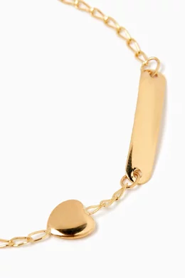 Buy Baby Fitaihi Gold Heart Bracelet in 18kt Gold for Kids Online