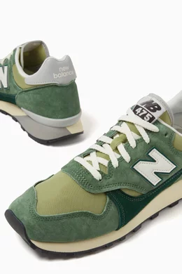 Buy New Balance Green 475 Sneakers in Mesh Suede for Men Online Ounass Kuwait