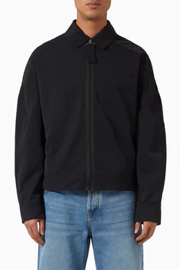Buy Jacquemus Black Le Blouson Linu Bomber Jacket in Grosgrain for