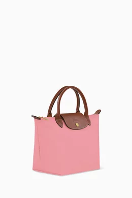 Buy Longchamp Pink Small Le Pliage Original Bag in Canvas for