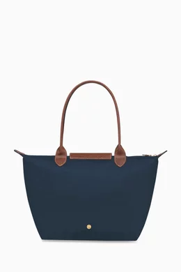 Buy Longchamp Blue Le Pliage Original Tote Bag in Canvas for Women