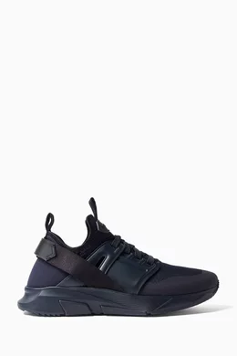 Buy TOM FORD Blue Jago Low-top Sneakers in Knit for Men Online