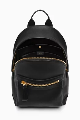Buy TOM FORD Black Buckley Backpack in Leather for Men Online Ounass Kuwait