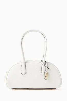 Buy Michael Kors White Small Lulu Satchel Bag in Leather for Women