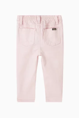 Buy Polo Ralph Lauren Pink Aubrie Denim Leggings in Cotton blend for Baby Girls Online Ounass Kuwait