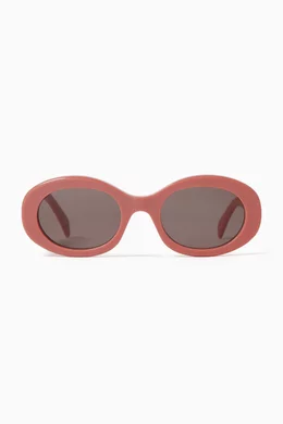Buy CELINE Pink Triomphe 01 Sunglasses in Acetate for Women Online