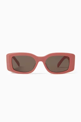 Buy CELINE Pink Triomphe Sunglasses in Acetate for Women Online