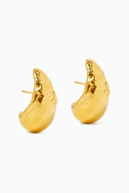 Buy Alighieri Gold The Abundant Dream Hoop Earrings in 24kt Gold plated Bronze for Women Online Ounass Kuwait