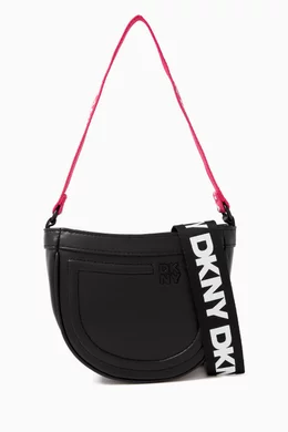 Buy DKNY Black Monogram Crossbody Bag for Kids Online Ounass Kuwait