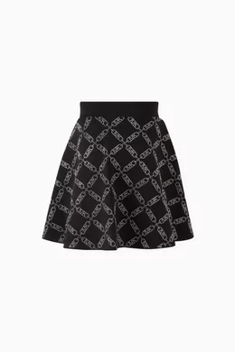 Michael kors black flare skirt deals
