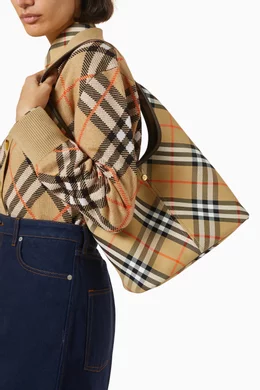 Burberry check shoulder bag deals
