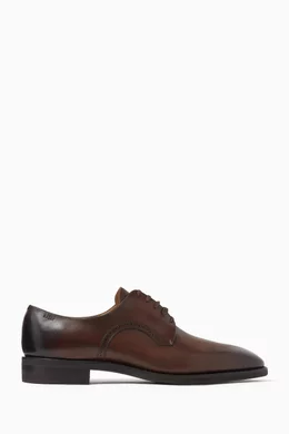 Bally Rich Brown Leather Derbys Bally Pathy Leather Derby Shoes | Brown | FARFETCH main image 2