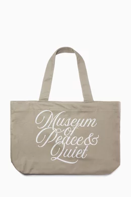 Buy Museum of Peace Quiet Neutral Scribe Tote Bag in Cotton for