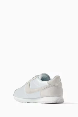 Buy Nike Silver Cortez Sneakers in Satin Suede for Women Online
