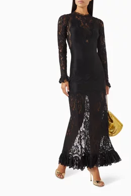 chinese dress ladies Rabanne // Black & Silver Gathered Lace Jewel Dress – VSP Consignment main image 0