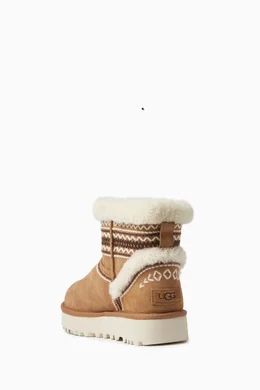 Buy UGG Brown Classic Mini Atherson Boots in Suede for Women