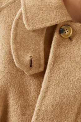 Buy Dunst Brown Unisex Handmade Mac Coat in Wool-cashmere for
