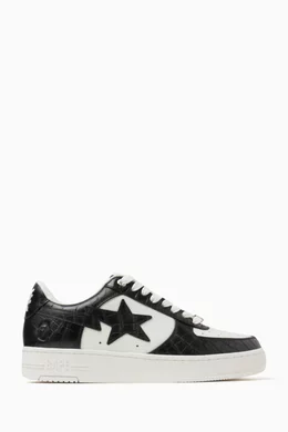 Buy A Bathing Ape Black BAPE STA #3 M2 Sneakers in Leather for Men