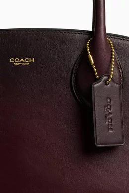 Buy Coach Burgundy Soft Empire Carryall Bag in Grain Leather for