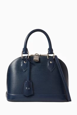 Buy Louis Vuitton Pre-Loved Blue Alma BB Top-handle Bag in Epi