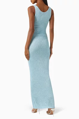 Buy Asta Resort Blue Ana Sequin-embellished Maxi Dress for Women Online |  Ounass Kuwait