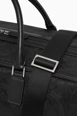 Buy Versace Black Barocco Gym Bag in Nylon for Men Online Ounass Kuwait