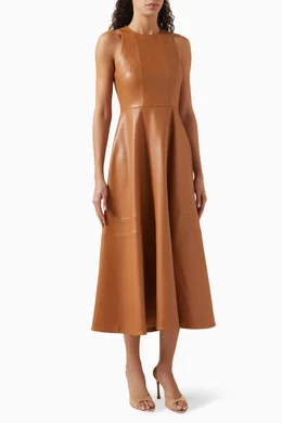 princess polly baby blue dress Deme by Gabriella Elida Maxi Dress in Chocolate Brown main image 1