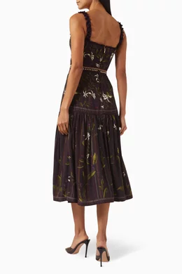 knee length dresses for ladies Níspero Moriche Midi Dress main image 0