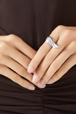 Buy Garrard White Wings Reflection Winter Diamond Ring in 18kt White Gold for Women Online Ounass Kuwait