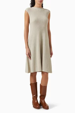 sachin and babi light blue dress Loro Piana smooth silk slip dress in steel shade with thin straps 169776 —  Women dresses main image 1
