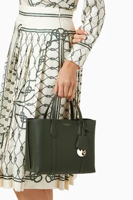 Perry Small Triple Compartment Tote Buy Tory Burch Green Small