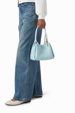【関税&送料込】Bottega Veneta Borsa Parachute Piccola In Pe Bottega Veneta® Women's Small Parachute Chain in Limestone