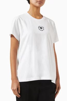 【関税&送料込】Stella Mccartney Mini Heart T-Shirt Buy Stella McCartney White Iconic Mini Heart T-Shirt in