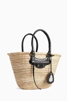 Buy Balenciaga Neutral Medium Le Cagole Basket Shoulder Bag in
