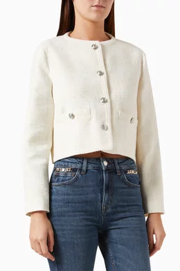 Maje white jacket top