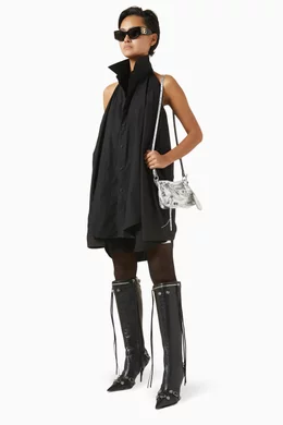 スカート BALENCIAGA 'Suspended' dress Suspended cotton shirt dress in black - Balenciaga | Mytheresa