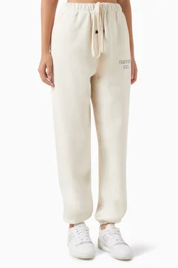 Buy Fear of God Essentials Neutral Drawstring Sweatpants in Fleece for Women Online Ounass Kuwait